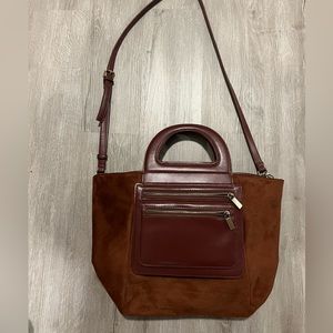 Anthropolgie Sued Purse